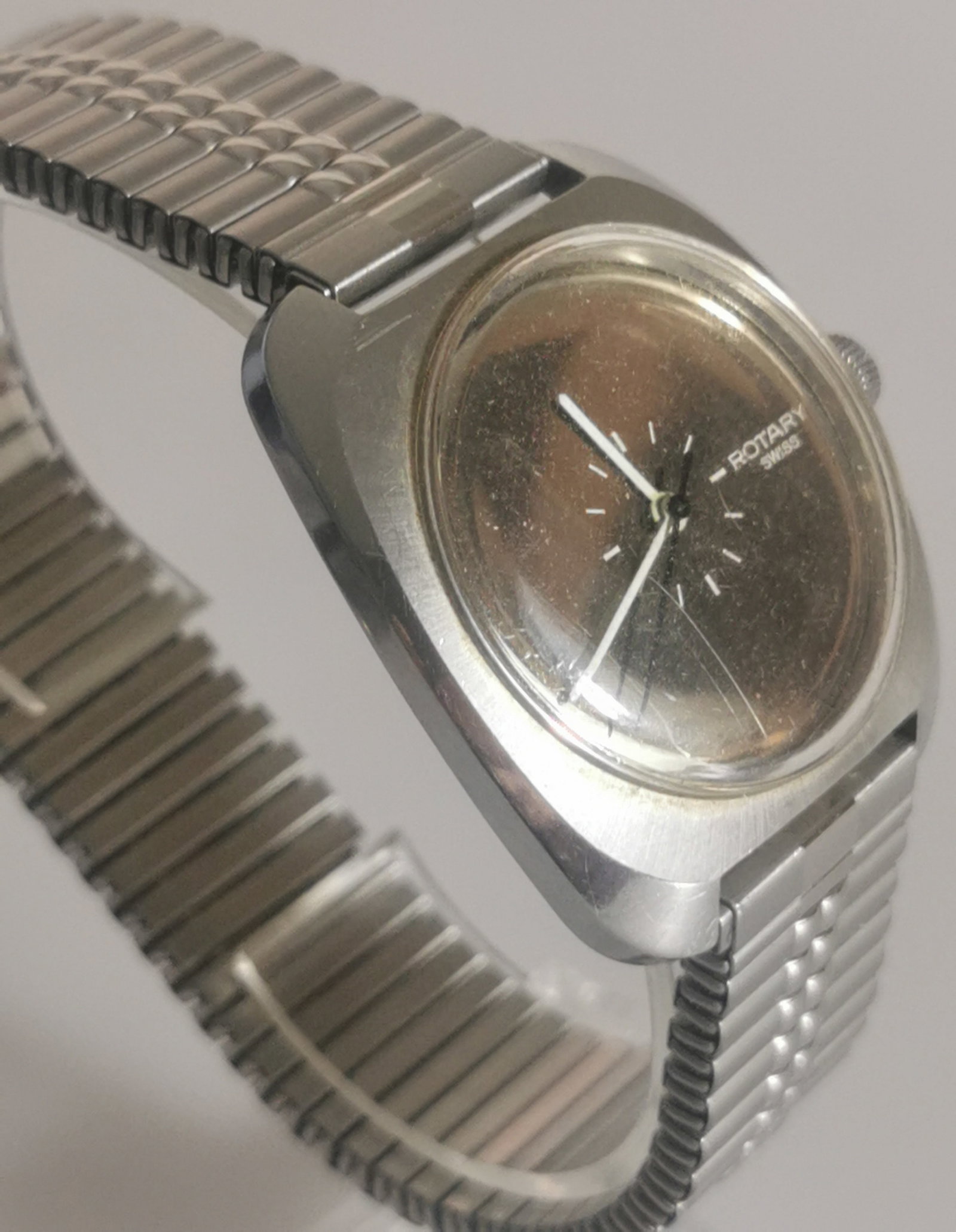 Vintage Rotary "Swiss" Mechanical Watch - 1970s Space-Age Style - 2