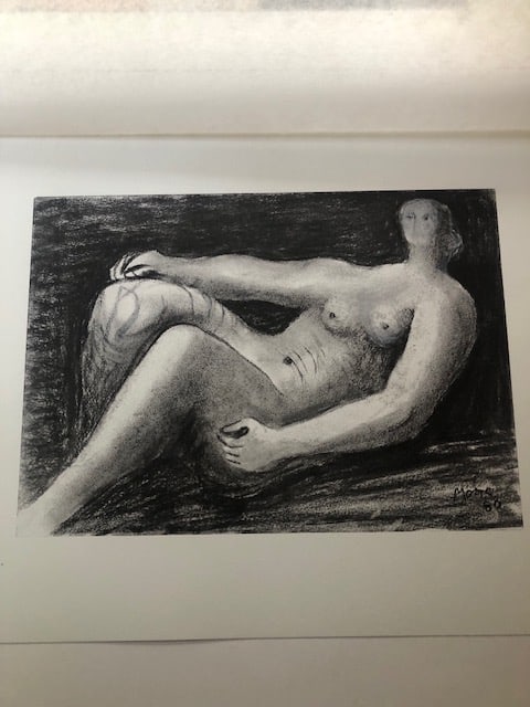 Henry Moore (1898-1986) Rare Lithograph 1983.: Title: Henry Moore (1898-1986) Rare Lithograph 1983. Description: Rare lithograph 'Reclining nude' 1980 from portfolio curated by Carmine Benincasa for Seat Edizioni in Turin. Signed in plate