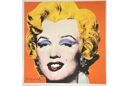 After Andy Warhol (1928-1987) 'Marlyn Monroe': Title: After Andy Warhol (1928-1987) 'Marlyn Monroe' Description: Limited edition offset lithograph, numbered in pencil 277/2400, with Carnegie Museum of Art (CMOA) stamp on verso. Paper