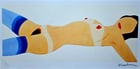 Tom Wesselmann 'Naked In Stockings' 2005: Title: Tom Wesselmann 'Naked In Stockings' 2005 Description: Offset lithograph printed in 2005 by Gagosin, Manhattan, NY. Numbered by hand from an edition of 300. Number may differ from