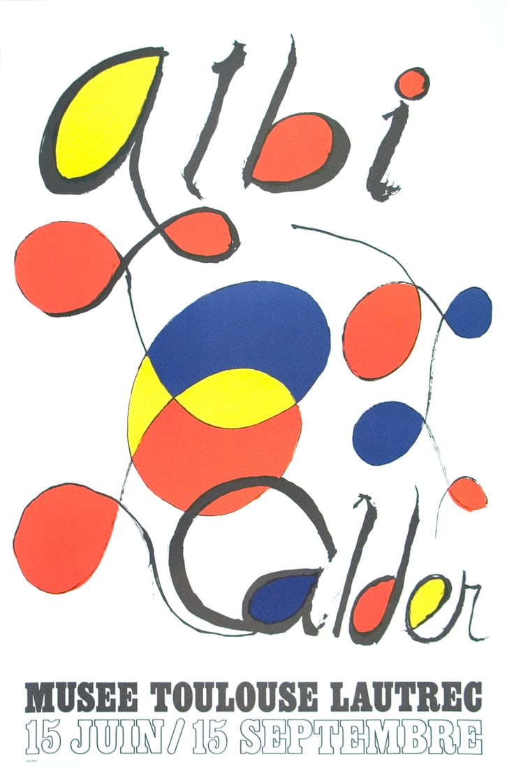 Alexander Calder 'Albi' 2014. Exhibition Poster: Title: Alexander Calder 'Albi' 2014. Exhibition Poster Description: This high quality reprint of the 1972 poster Albi, printed by Imprimierie Arte/Maeght in 2014, captures the essence and vibrancy of