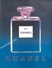Andy Warhol - Original Chanel No 5 Poster Dark Blue/Blue 1997.: Title: Andy Warhol - Original Chanel No 5 Poster Dark Blue/Blue 1997. Description: Original Andy Warhol Chanel No. 5 Poster 1997. On linen-backed wove stock. This iconic poster was given