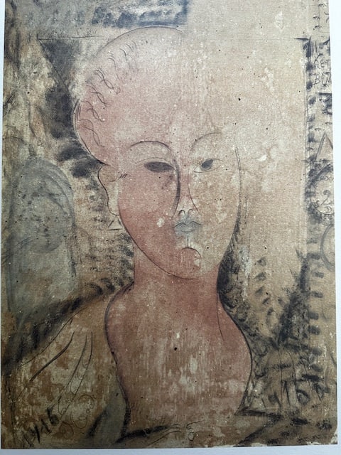 Modigliani. Rare Lithograph 1989: Title: Modigliani. Rare Lithograph 1989 Description: Rare lithograph ""Ritratto di donna'1915 from 1989 portfolio curated by Carmine Benincasa for Seat Edizioni in Turin. Signhed in plate and