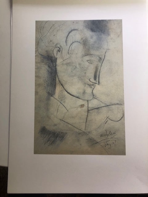 Modogliani. Lithograph 1989: Title: Modogliani. Lithograph 1989 Description: Rare lithograph ' Testa 1915' from a 1989 portfolio curated by Carmine Benincasa for Seat Edizioni in Turin. Signed in plate and numbered o