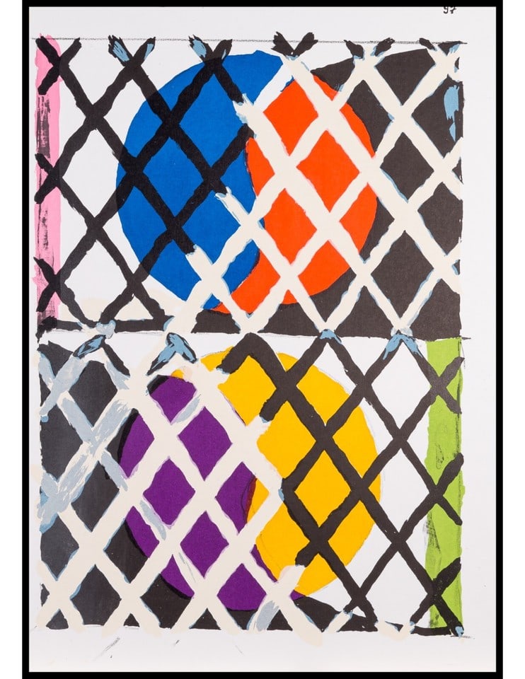 Alfred Jensen (1903-1981) From One Cent Life. Original Lithograph. 1994: Title: Alfred Jensen (1903-1981) From One Cent Life. Original Lithograph. 1994 Description: One Cent Life curated by Walasse Ting and Sam Francis brought together 28 leading Abstract Expressionist