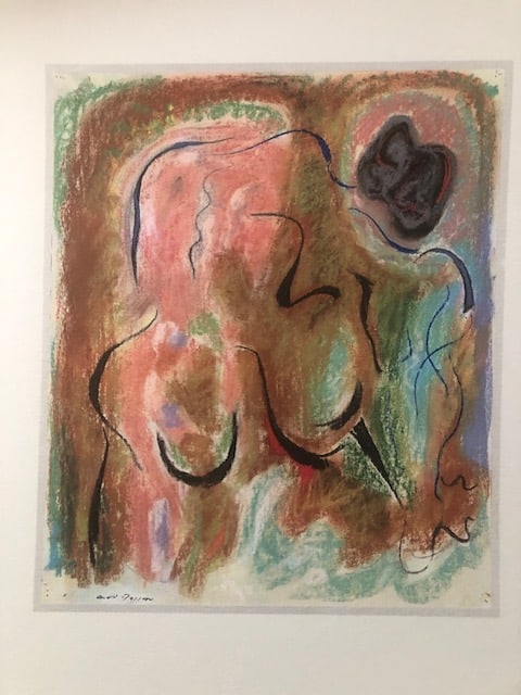 Andre Masson (1896-1987). Rare Lithograph 1981.: Title: Andre Masson (1896-1987). Rare Lithograph 1981. Description: 'Nu Bleu' 1943. Rare lithograph from 1981 portfolio curated by Carmin Benincasa for Seat Edizioni in Turin. Signed in