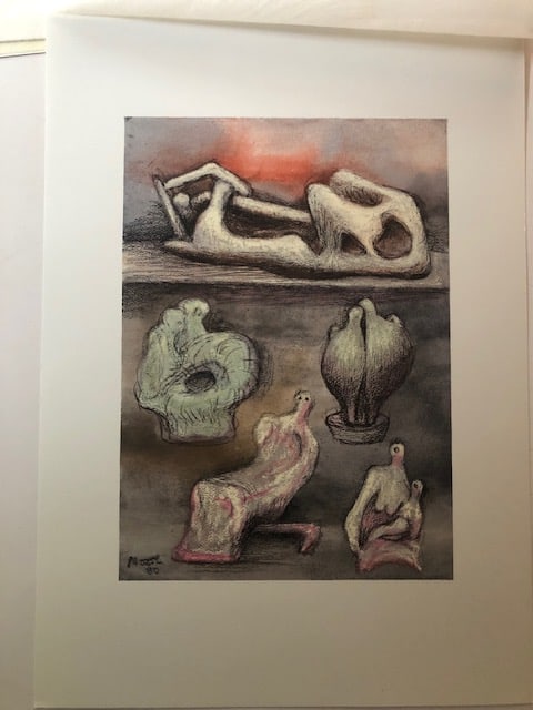 Henry Moore (1898-1986). Rare Lithograph. 1983. (1 of 4)