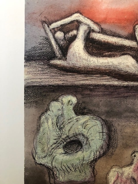 Henry Moore (1898-1986). Rare Lithograph. 1983. - 2