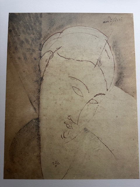 Modigliani. Rare Lithograph 1989 - 2