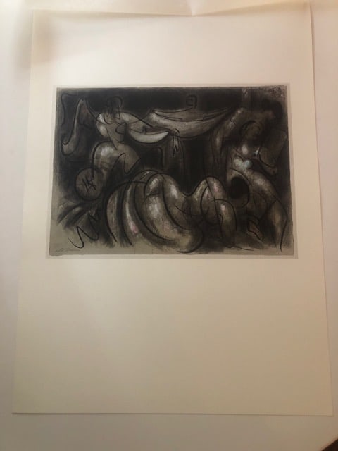 Andre Masson (1896-1987). Rare Lithograph 1981.: Title: Andre Masson (1896-1987). Rare Lithograph 1981. Description: 'La toilette de la mariee' 1944. Rare lithograph from portfolio curated by Carmine Benincasa for Seat Edizioni in