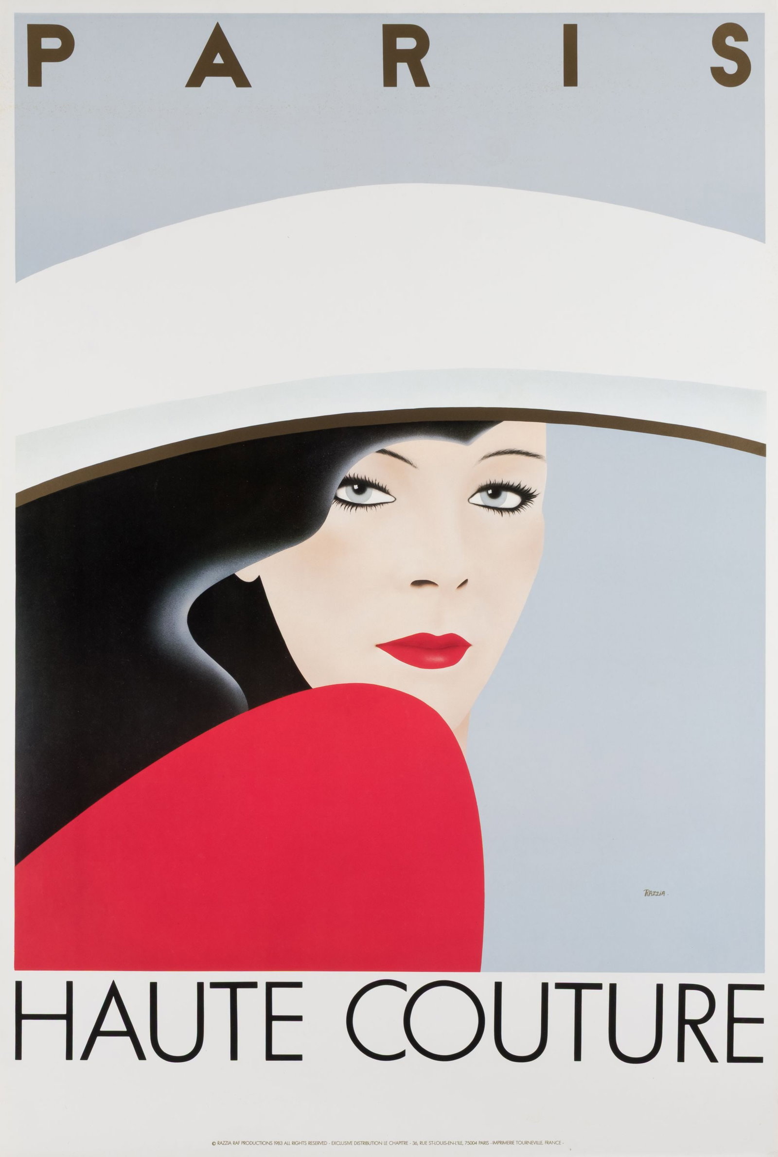 Contemporary French Advertising Poster 'Haut Couture' (1 of 1)
