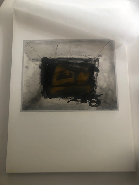 Two Lithographs After Antoni Tapies 1981: Title: Two Lithographs After Antoni Tapies 1981 Description: Two lithograps from Seat Edizzione curated by Carnine Benincasa in Turin in 1980/1. Titled 'Natura morta' and 'Stipitio' . 53