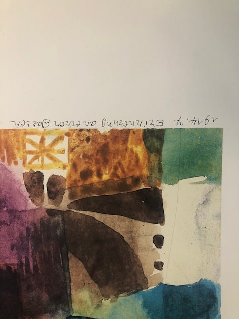 Two (2) Paul Klee Offset Lithographs. Erinnerung... 1986 and 'Park Near Lucerne' - 2
