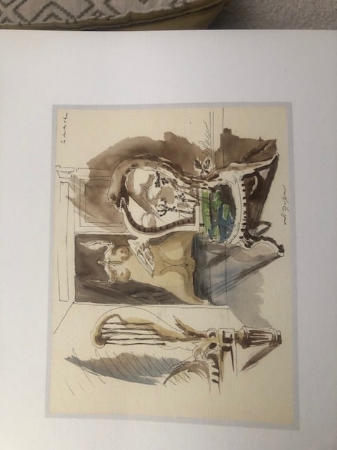 Andre Masson (1896-1987). Rare Lithograph. 1981: Title: Andre Masson (1896-1987). Rare Lithograph. 1981 Description: 'La Chambre D' Amour' 1937. Rare lithograph from 1981 portfolio curated by Carmine Benincasa for Seat Edizioni in Turin.
