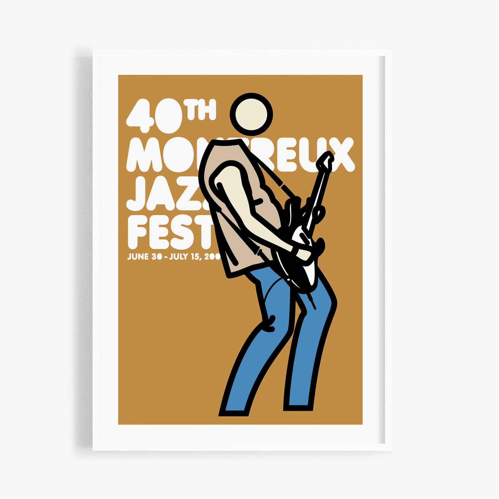 Julien Opie (Orange) For Montreux Jazz Festrival 2006. (1 of 1)
