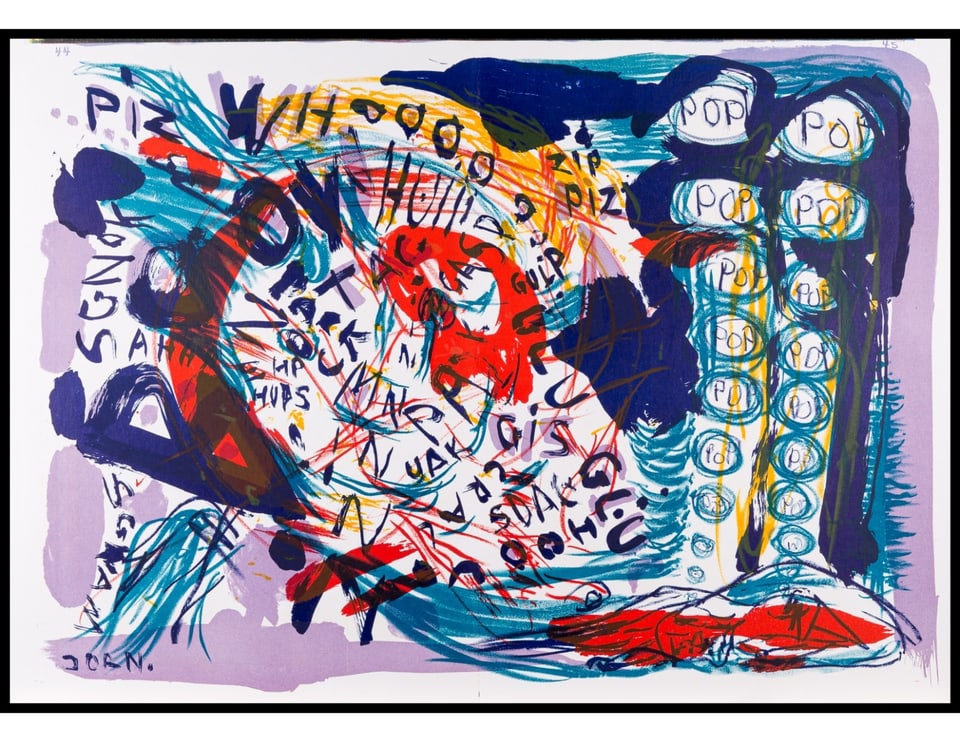 Asger Jorn (1914-1973) From 'One Cent Life' Original Lithograph 1964: Title: Asger Jorn (1914-1973) From 'One Cent Life' Original Lithograph 1964 Description: One Cent Life curated by Walasse Ting and Sam Francis brought together 28 of the best of 20th century mainly
