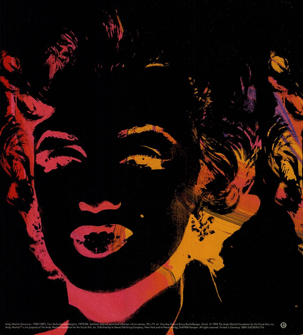 Andy Warhol - Marilyn x 4 Multicolour 1993 - 4