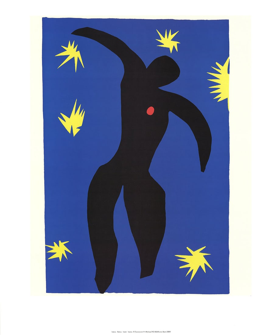 Henri Matisse 'Icarus' 2001.: Title: Henri Matisse 'Icarus' 2001. Description: Henri Matisse 'Icarus'. Published in 2001. Near mint condition. 23 x 19 in. Out of print. Unframed. Shipping can