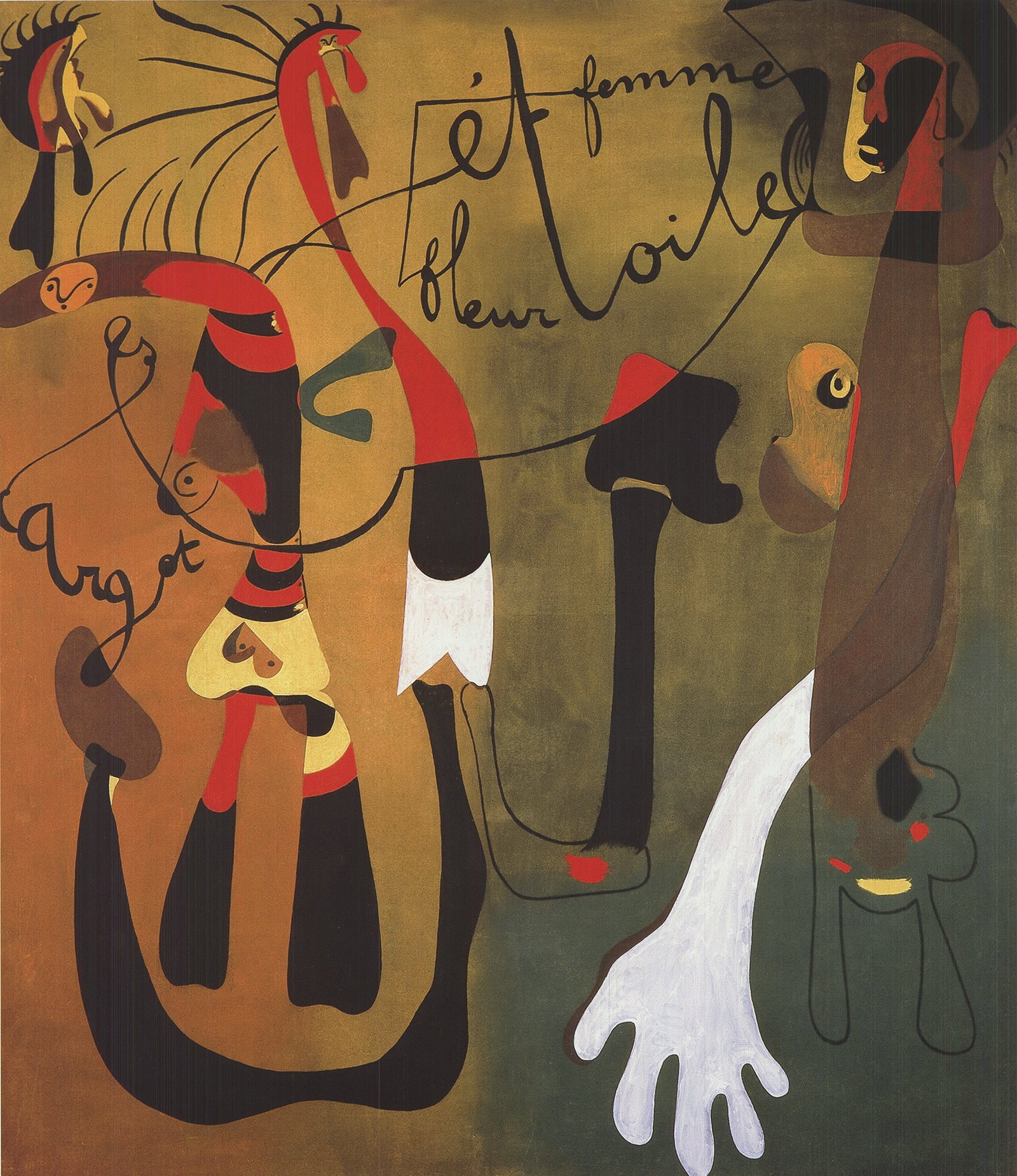 Joan Miro Painting (Escargo Femme Fleur Etoile) 2010 - 2