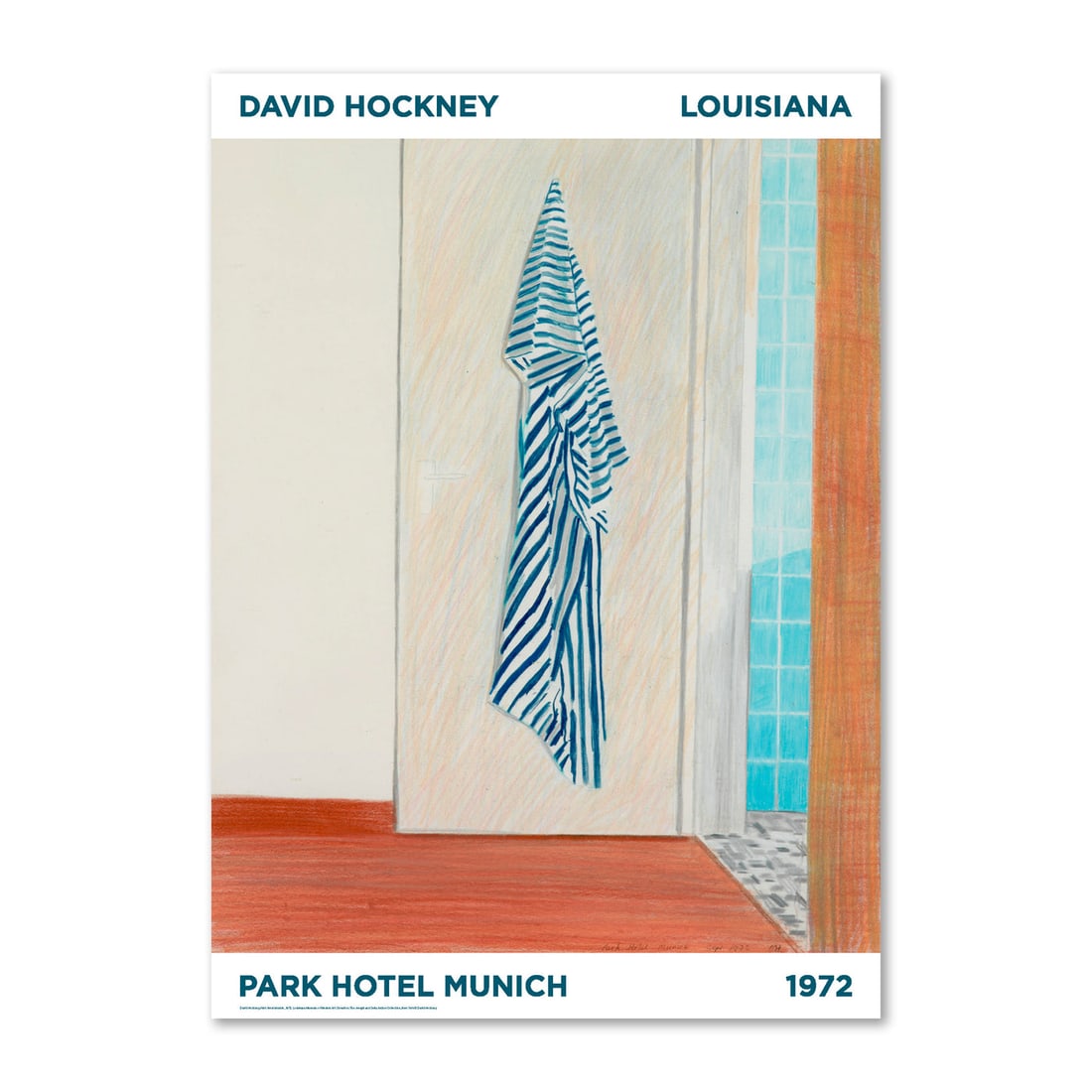 David Hockney 'Park Hotel, Munich' (1972). Exhibition Poster (1 of 1)