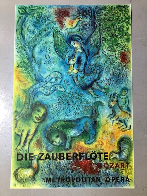 Four Chagall Posters. The Magic Flute For Metropolital Opera, The Abduction of Chloe and Two Othe... (1 of 4)