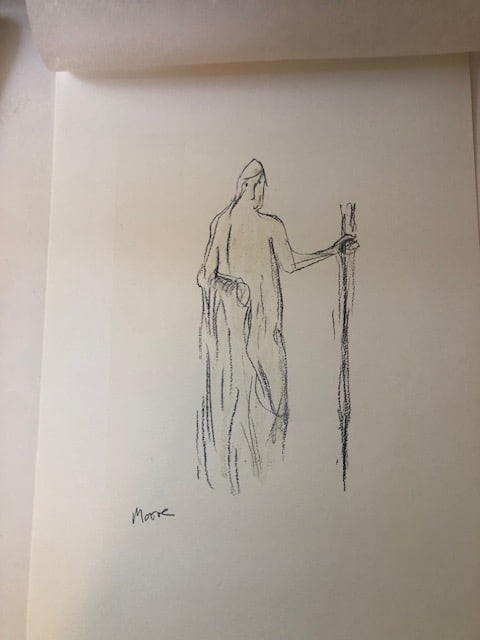 Henry Moore 1981 'Beggarman'. (1 of 2)