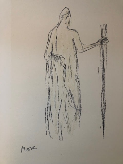 Henry Moore 1981 'Beggarman'. - 2