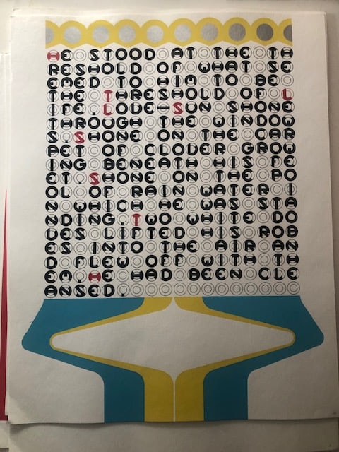 Gerald Laing (1936-2011). Poems By G Golinkova. Signed and Numbered Screenprint. (1 of 3)
