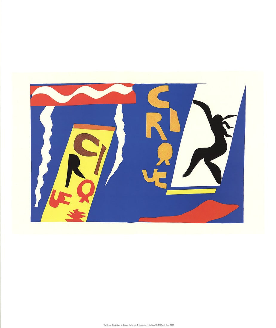 Henri Matisse 'The Circus' 2001 From The Jazz Portfolio.: Title: Henri Matisse 'The Circus' 2001 From The Jazz Portfolio. Description: Henri Matisse. A reproduction of Matisse's Circus from the Jazz Portfolio. An edition of 1000 but now out of