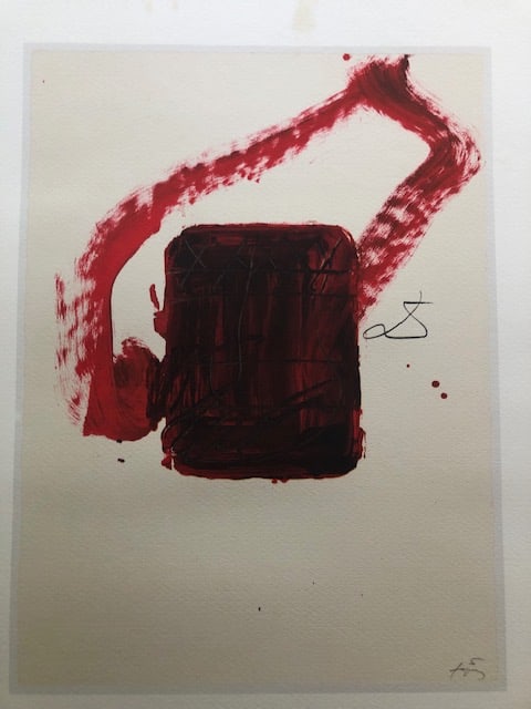 Antoni Tapies (1923-2012) Rare Lithograph 1988 - 2