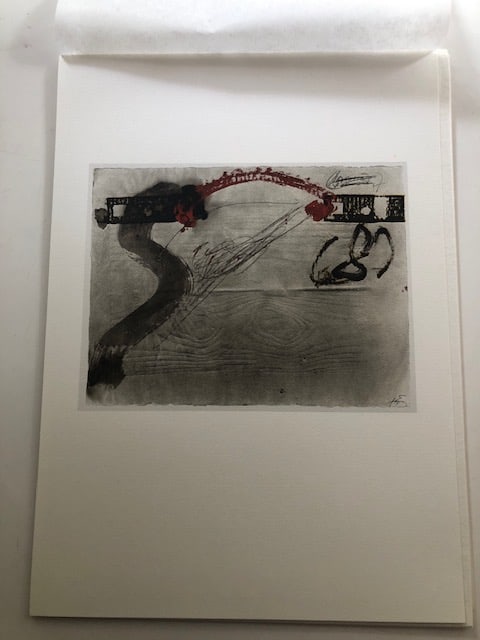 Antomi Tapies (1923-2012) Rare Lithograph 1988: Title: Antomi Tapies (1923-2012) Rare Lithograph 1988 Description: Antoni Tapies rare lithograph ' Impressione di legno' from Seat Edizioni curated by Carmine Benincasa in turin in 1988. Vg