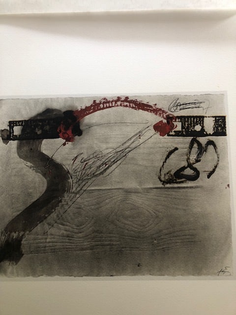 Antomi Tapies (1923-2012) Rare Lithograph 1988 - 2