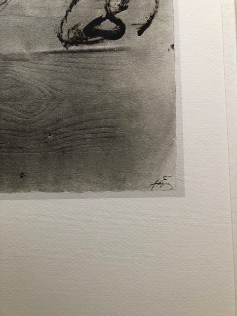 Antomi Tapies (1923-2012) Rare Lithograph 1988 - 3