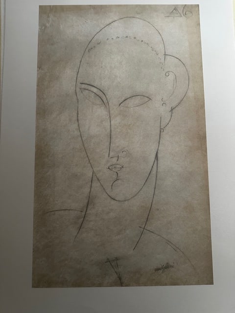 Modigliani. Rare Lithograph 1989 - 2