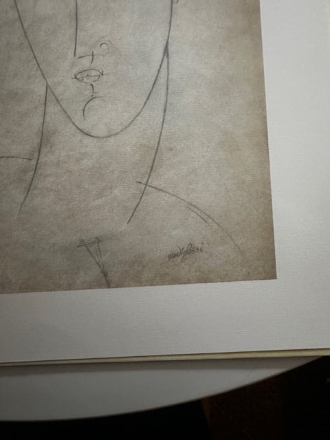 Modigliani. Rare Lithograph 1989 - 3