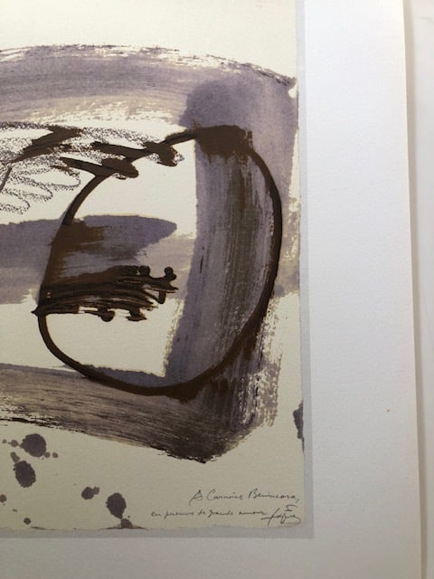 Antoni Tapies (1923-2012). Rare Numbered Lithograph. - 3