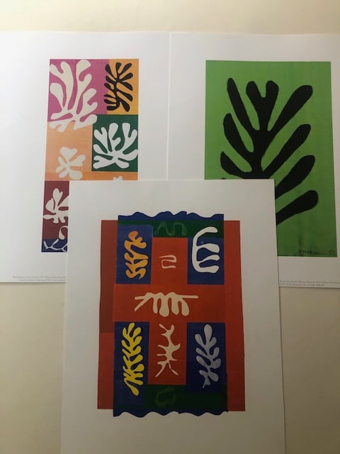 Three Henri Marisse Cut-Out Prints 2005 (1 of 4)
