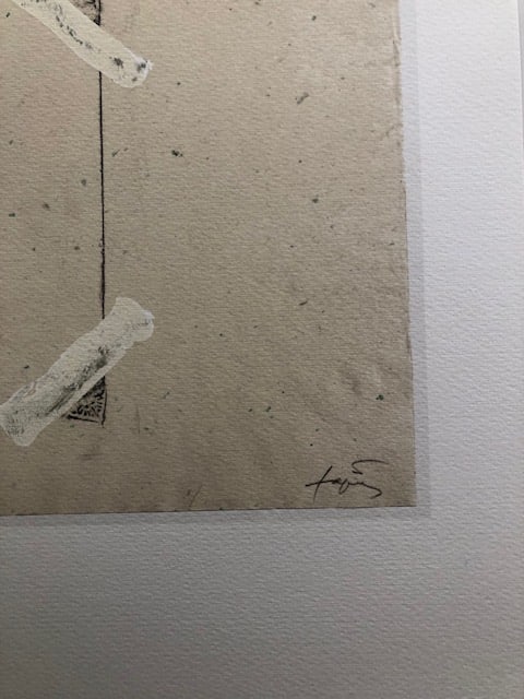 Antoni Tapies (1923-2012) Rare Numbered Lithograph. 1982 - 2