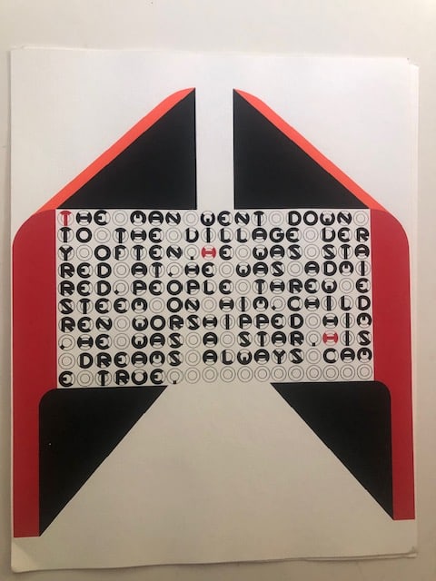 Gerald Laing (1936-2011) Screenprint With Poetry. (1 of 1)