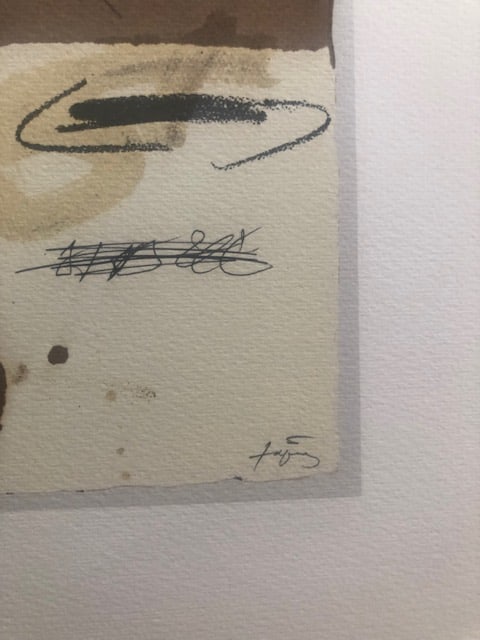Two Lithographs After Antoni Tapies. 1980 - 3