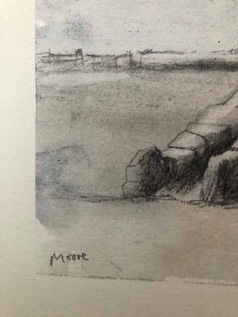 Henry Moore (1898=1986). Rare Lithograph 1983 - 2