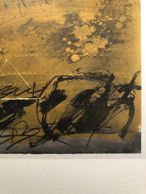 Antoni Tapies (1923-2012) Rare Lithograph 1988 (1 of 3)