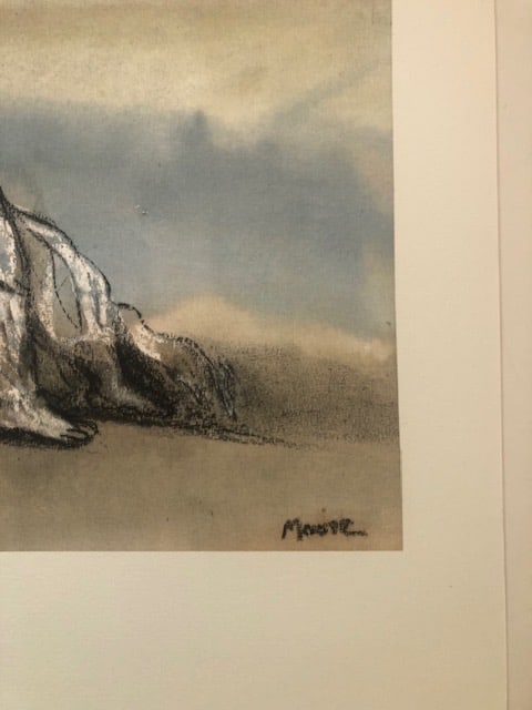 Henry Moore 'Reclining Figure - Sky Background 1980. Coloured Lithograph. - 4