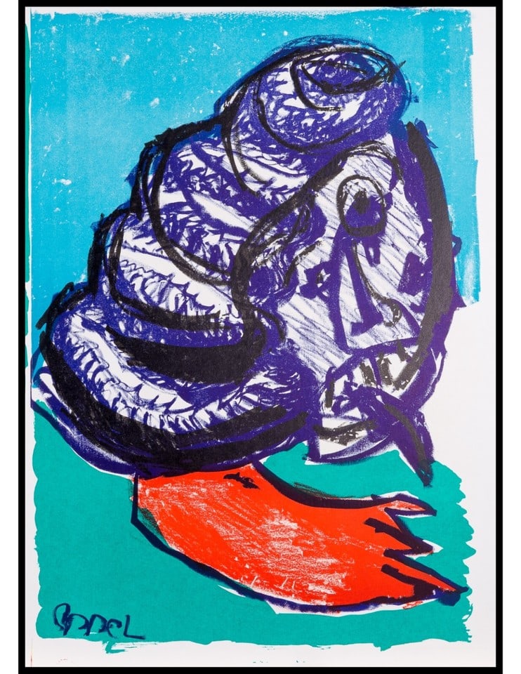 Karel Appel (1921-2006) From One Cent Life. Original Lithograph 1964. (1 of 1)