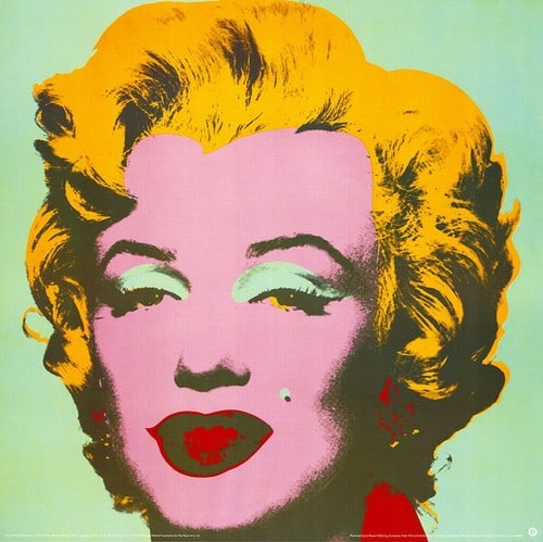 Very Rare Large 'Marilyn' After Andy Warhol 1976 Original.: Title: Very Rare Large 'Marilyn' After Andy Warhol 1976 Original. Description: After Andy Warhol 'Marilyn - Green'. Large (97 x 97 cms sheet). Published by Te Neus, New York and