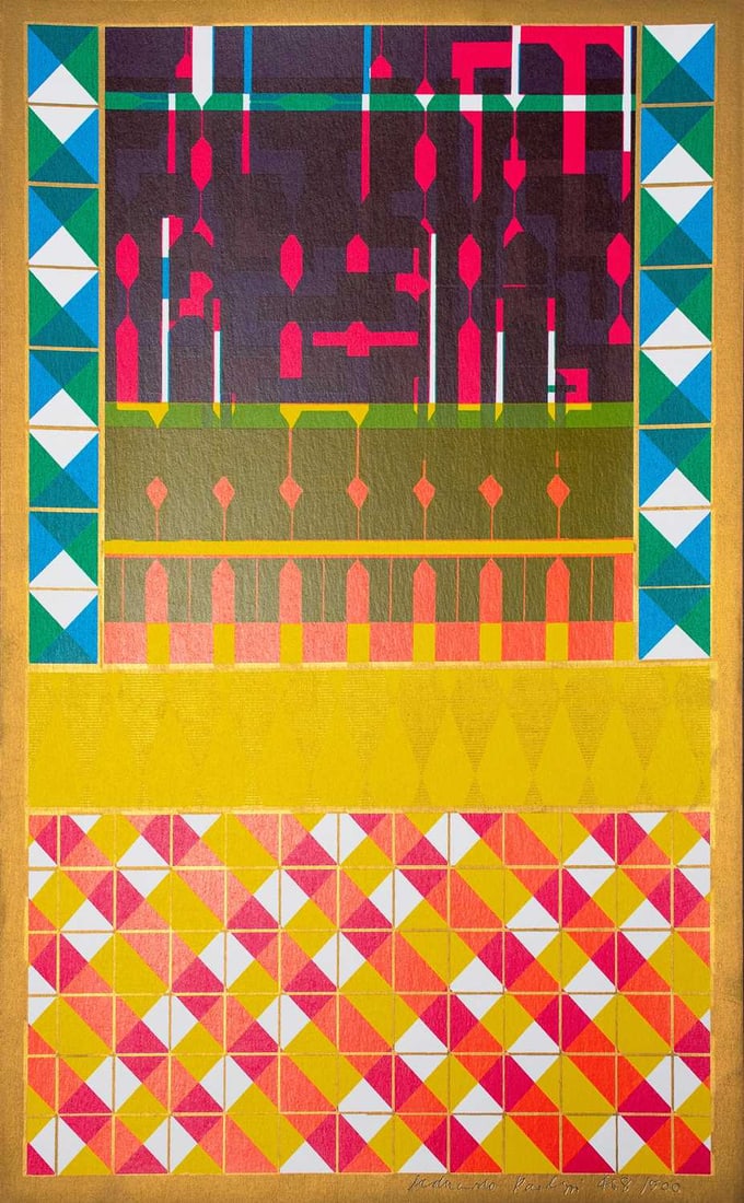 Sir Eduardo Paolozzi (1924-2005). Hand Signed and Numbered. Moonstrips Empire News.: Title: Sir Eduardo Paolozzi (1924-2005). Hand Signed and Numbered. Moonstrips Empire News. Description: Sir Eduardo Paolozzi (1924-2005). Pop Art. Monstrips Empire News. 'Cover for
