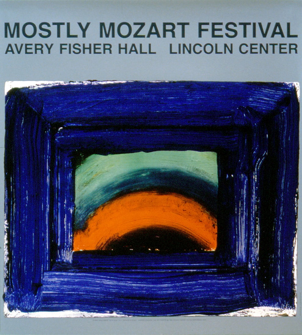 Howard Hodgkin 'Venetian Glass' 1989. Serigraph: Title: Howard Hodgkin 'Venetian Glass' 1989. Serigraph Description: First edition exhibition poster designd by the artist for the Lincoln Centre Poster Programn in New Yor in 1989. Titled