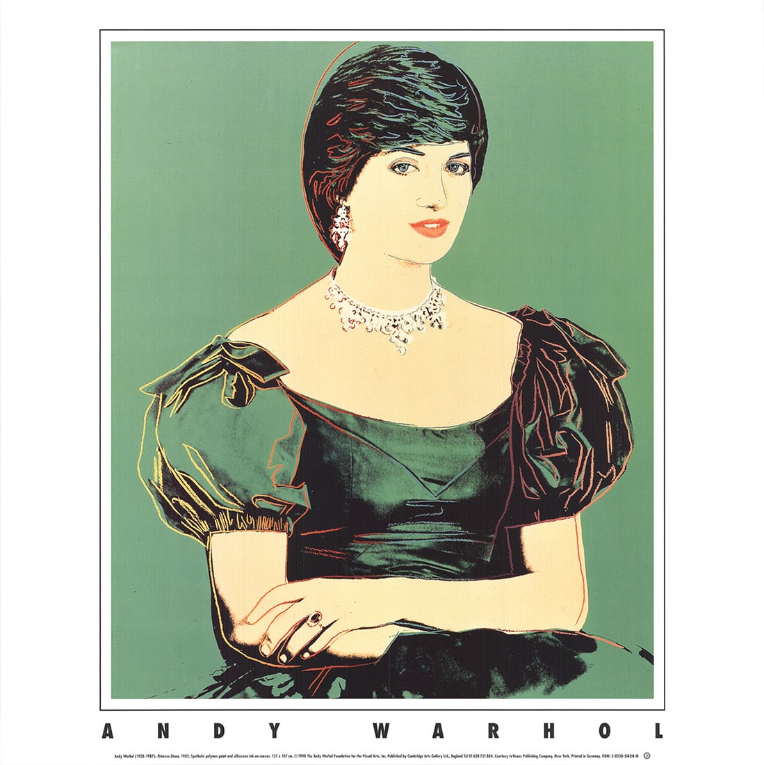 Andy Warhol 'Princess Diana' 1988 Certificate of Provenance (Copy): Title: Andy Warhol 'Princess Diana' 1988 Certificate of Provenance (Copy) Description: Published by Te Neuss Publishing in Kempen, Germany in 1998. An edition of 1000. 25.5 x 25.5