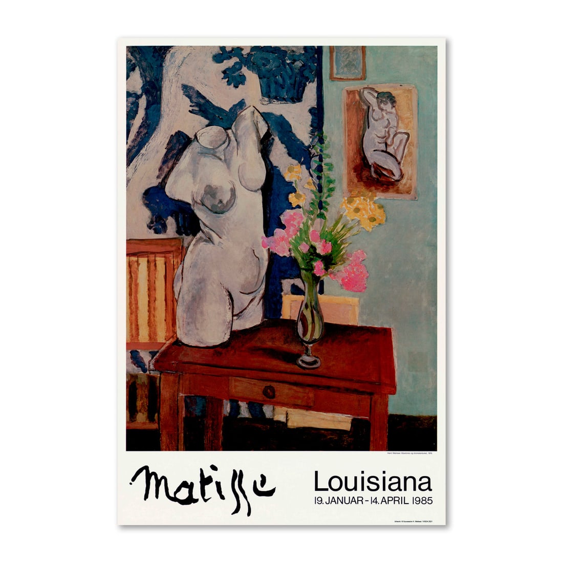 Henri Matisse 'Plaster Torso and Bouquet of Flowers' 1985 Exhibition Poster (1 of 1)