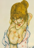 Egon Schiele 'Blonde Girl With Green Stockings' 1997 - 3